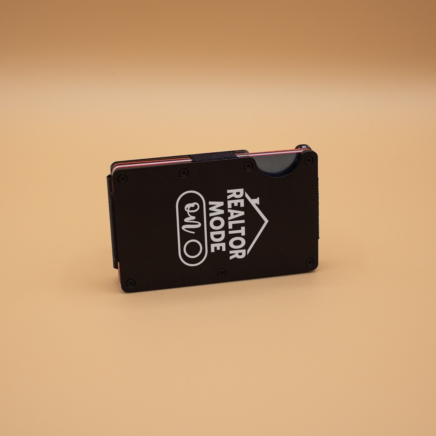Realtor Mode ON Custom Metal Wallet for Realtors. RFID Blocking Wallet with Money Clip