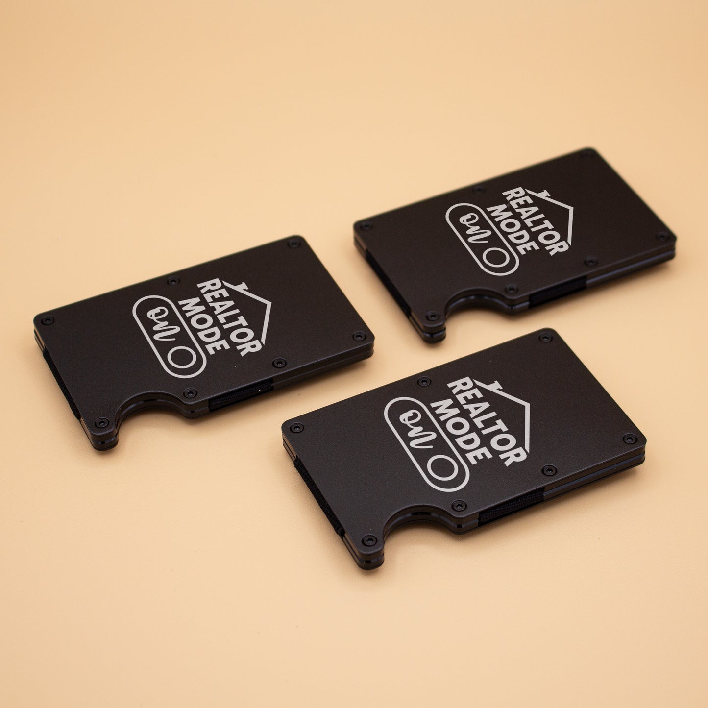 Realtor Mode ON Custom Metal Wallet for Realtors. RFID Blocking Wallet with Money Clip