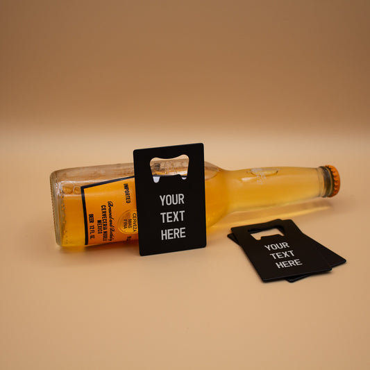 Custom Beer Opener Black Credit Card Bottle Opener