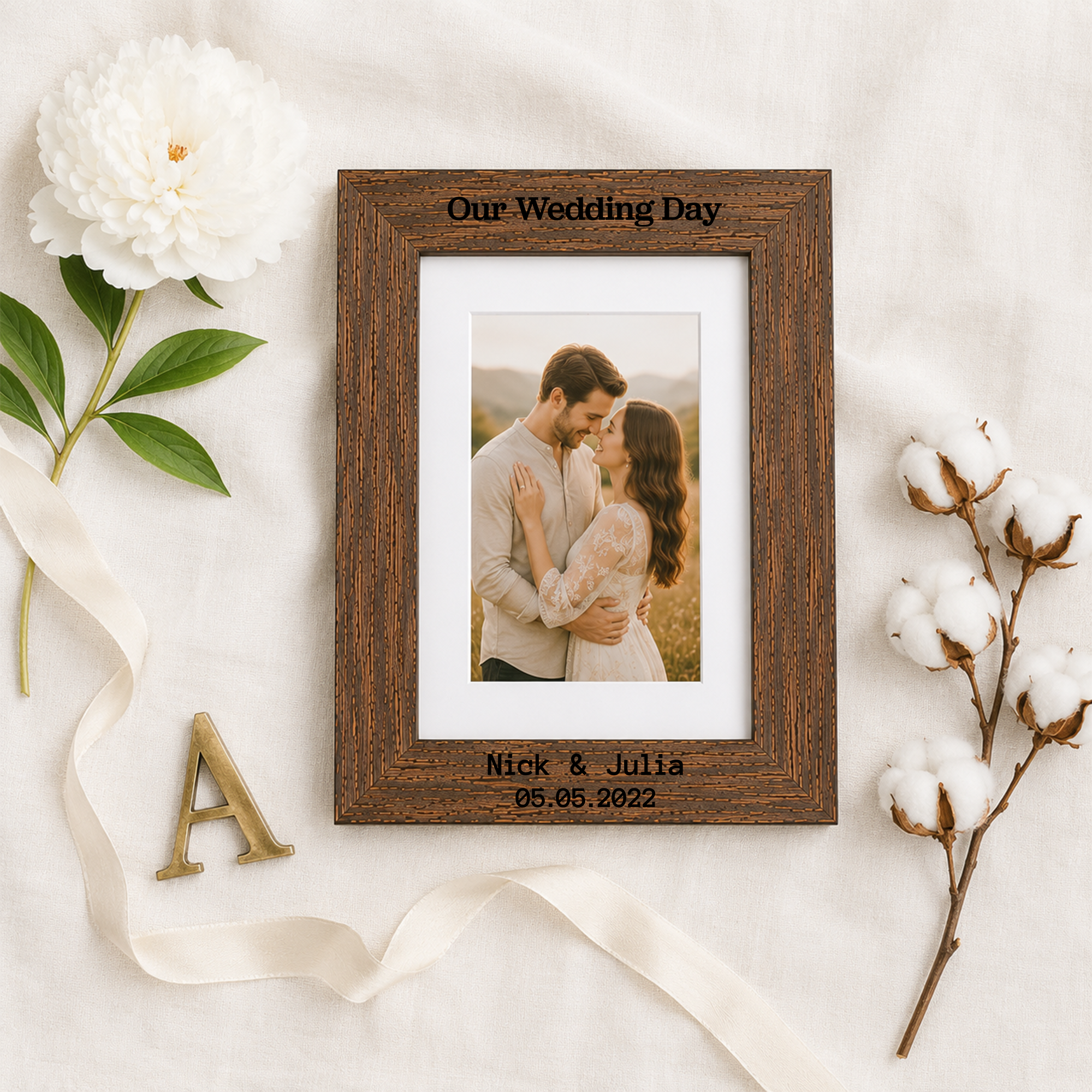 Custom Engraved Photo Frame (4x6, 5x7, 8x10)