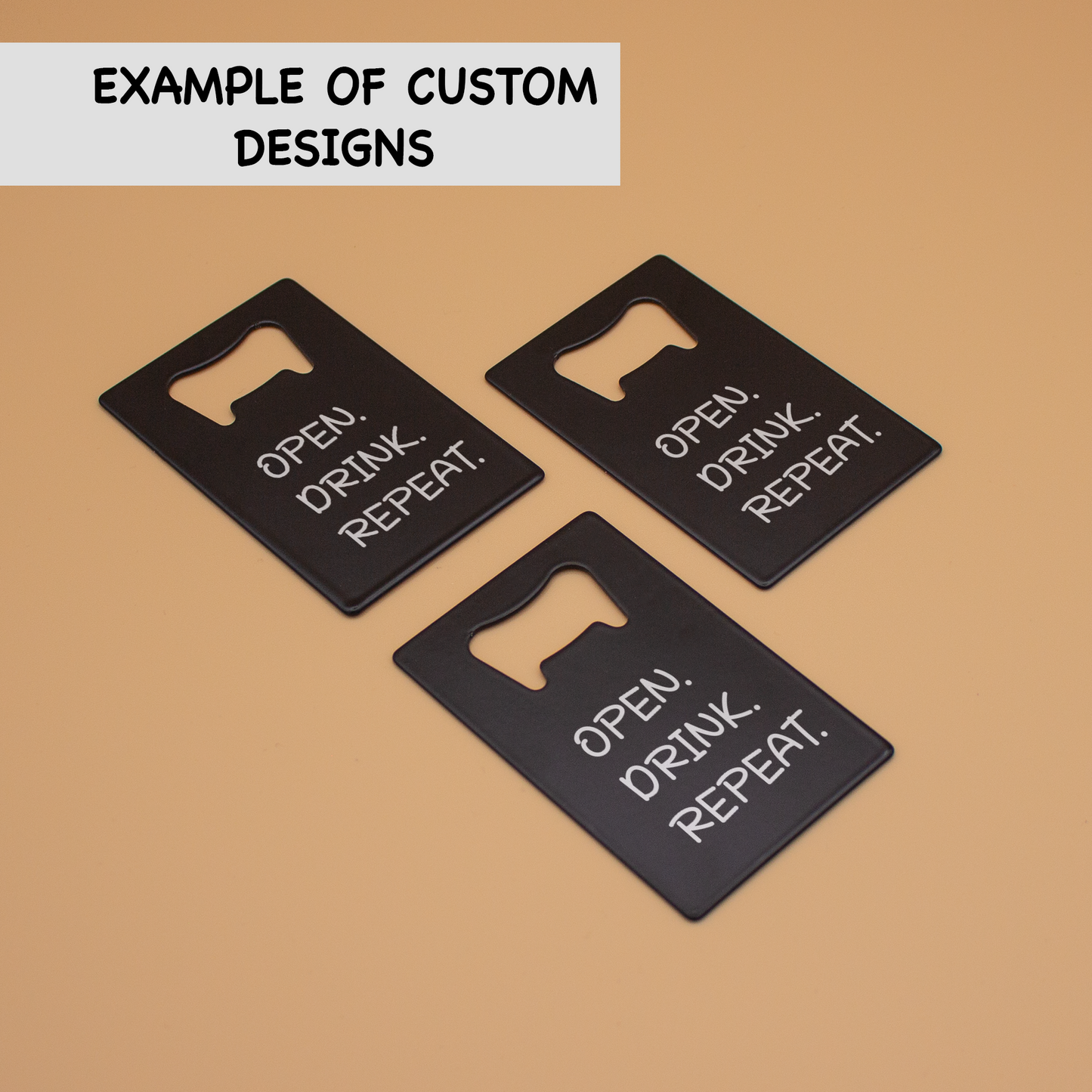 Custom Beer Opener Black Credit Card Bottle Opener