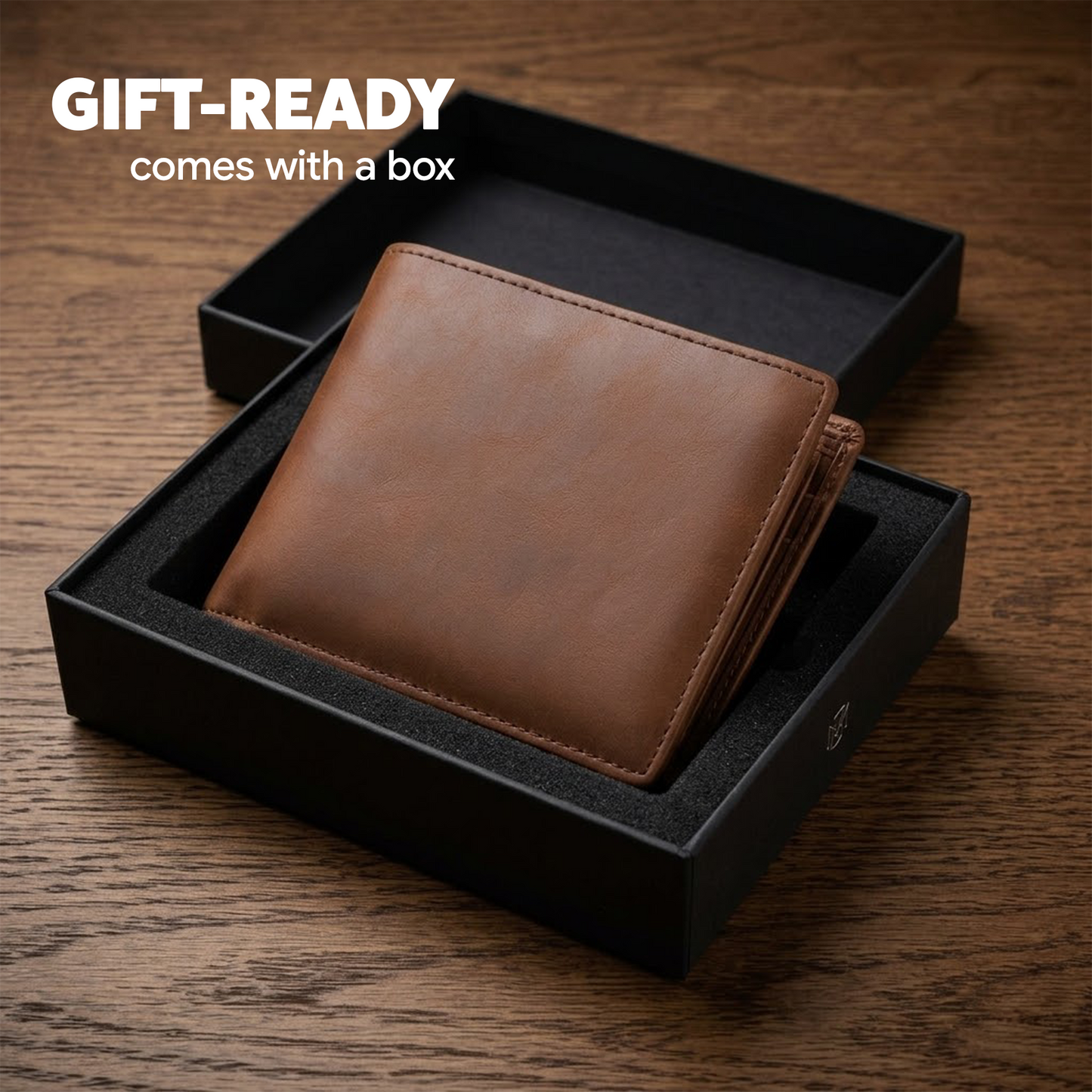 To My Son Wallet | Engraved Leather Bifold Wallet Gift for Son from Dad or Mom | RFID Blocking | Graduation, Birthday & Christmas Gift