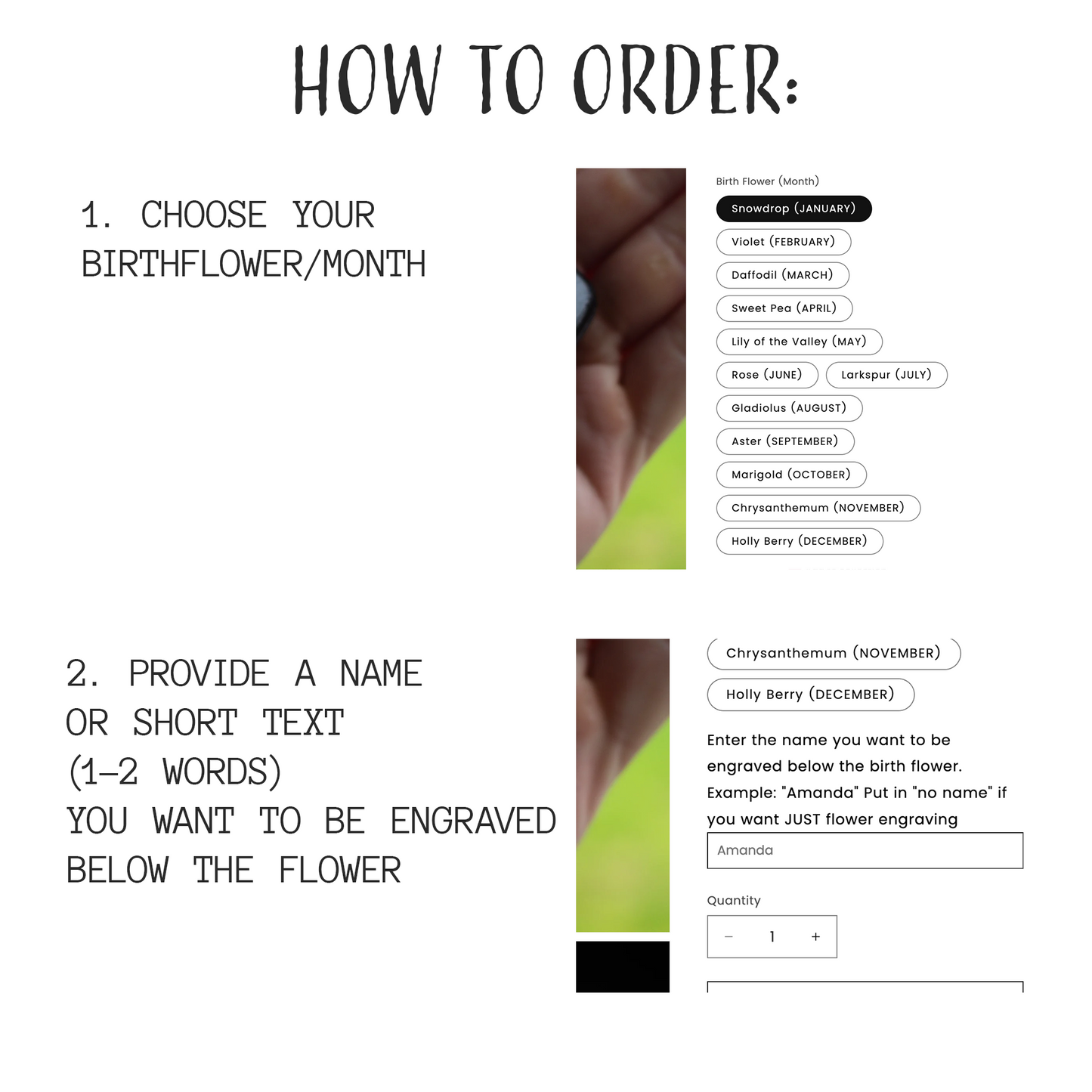 Birth Flower Custom Wooden Keychains - Personalized Engraved Gifts for Home, Car, or Office - Gift For Daughter, Mom, Girlfriend