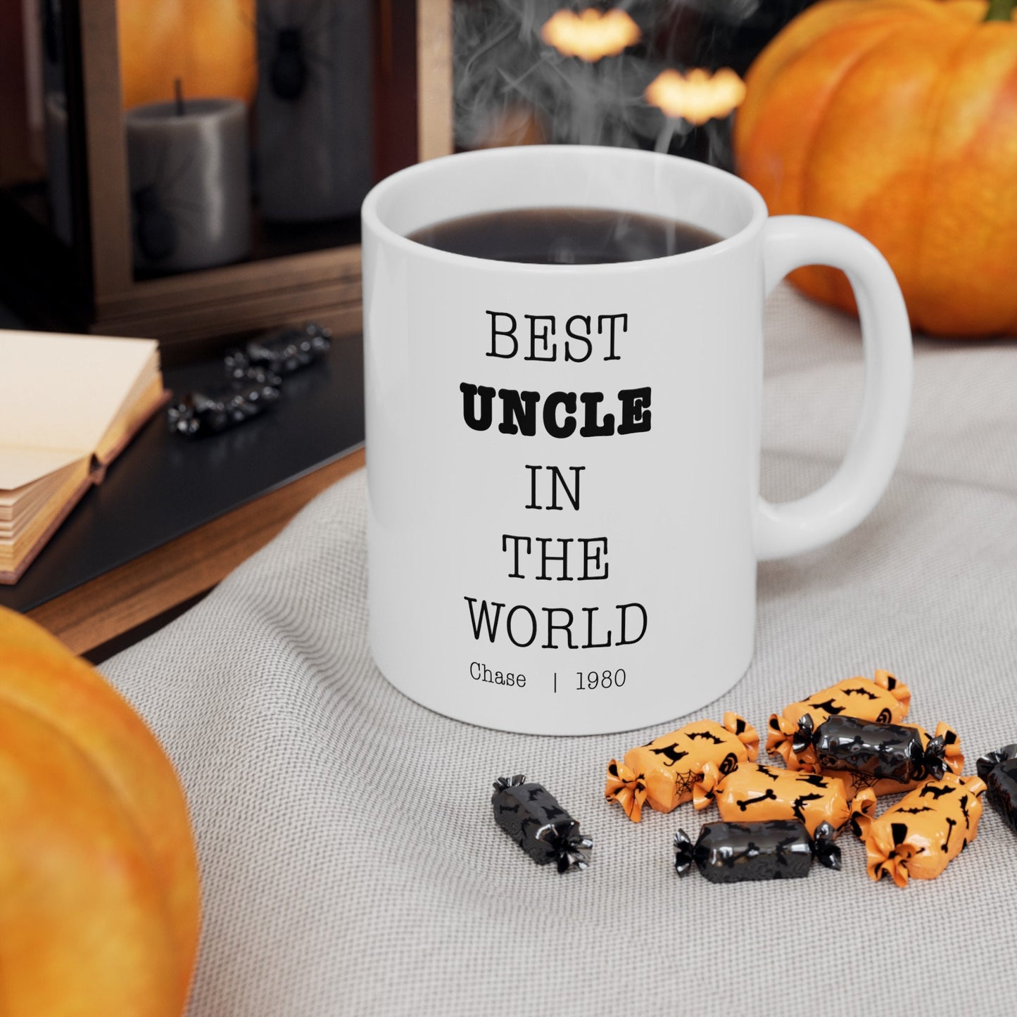 Best Uncle In The World Personalized Customized mug with name Ceramic Mug, (11oz, 15oz)
