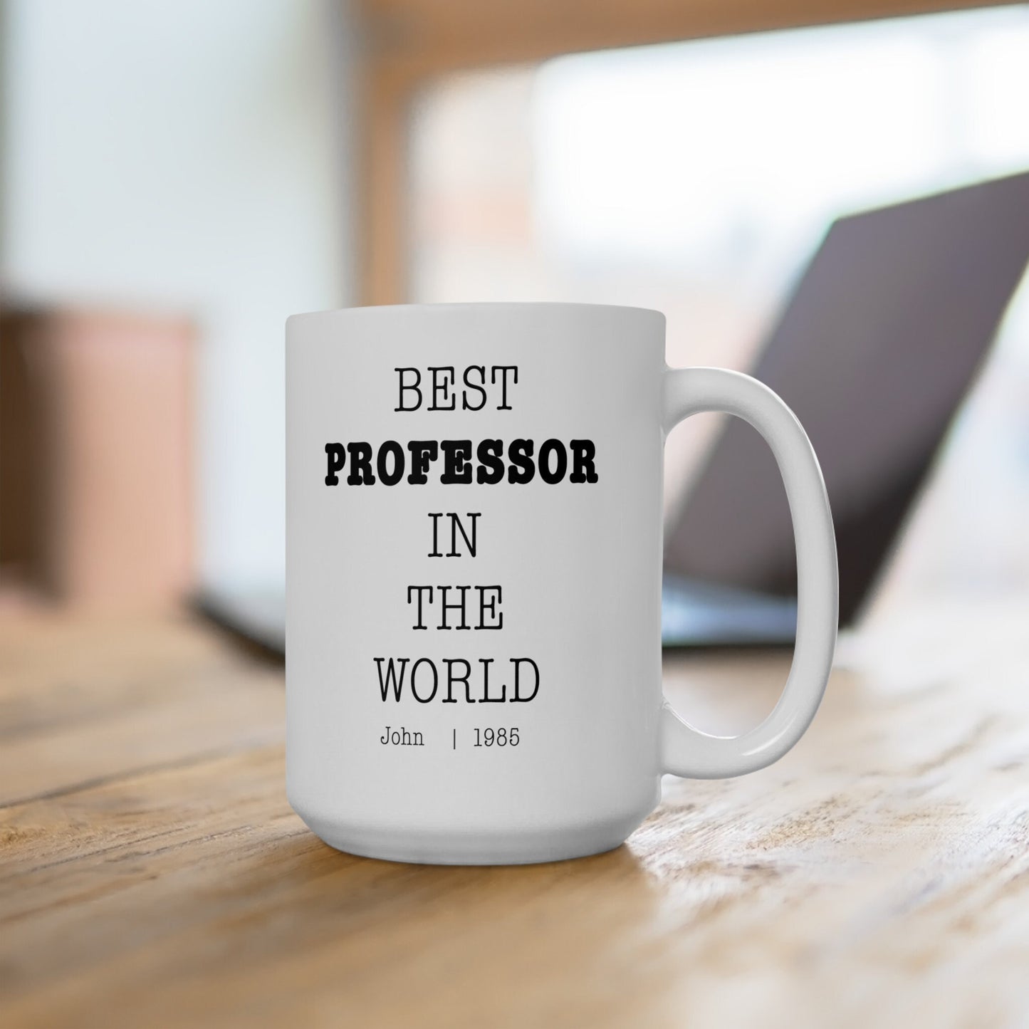 Best Professor In The World Personalized Customized mug with name Ceramic Mug, (11oz, 15oz)