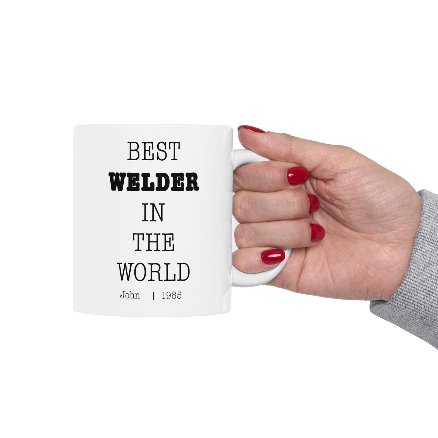 Best Welder In The World Personalized Customized mug with name Ceramic Mug, (11oz, 15oz)