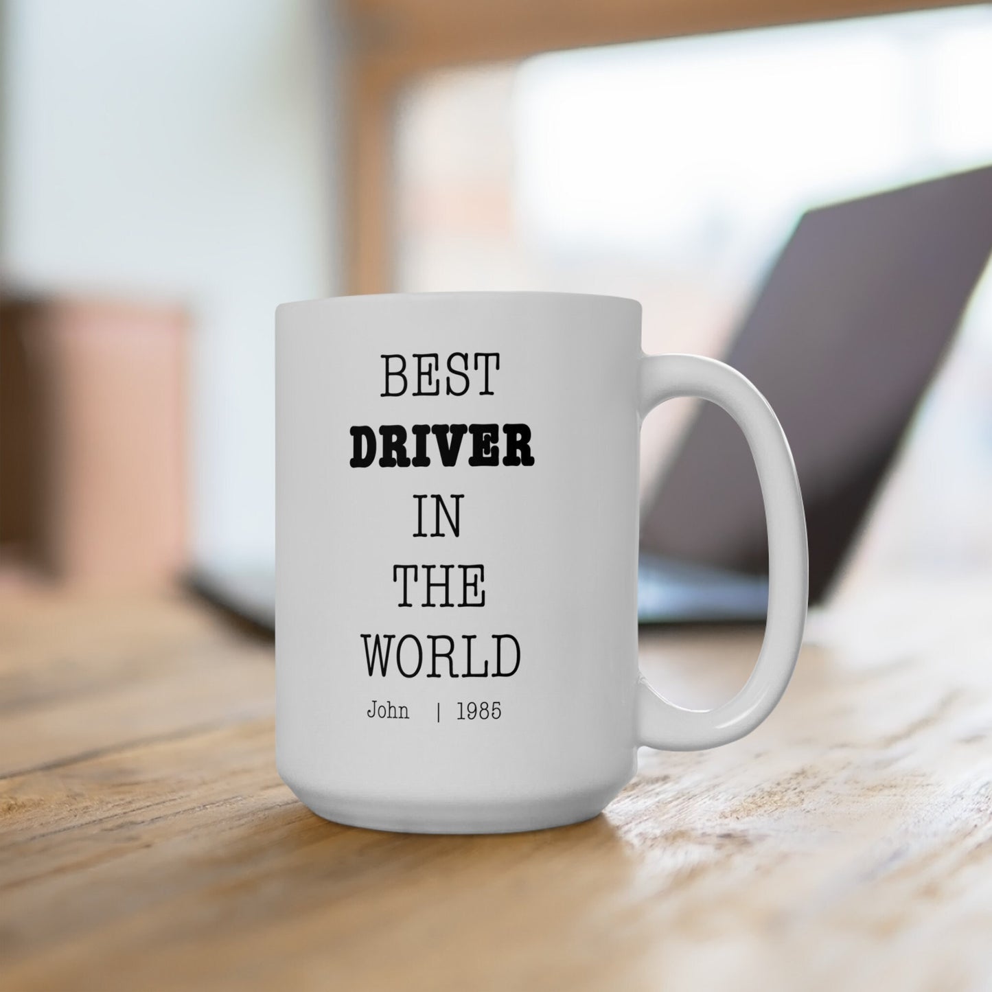 Best Driver In The World Personalized Customized mug with name Ceramic Mug, (11oz, 15oz)