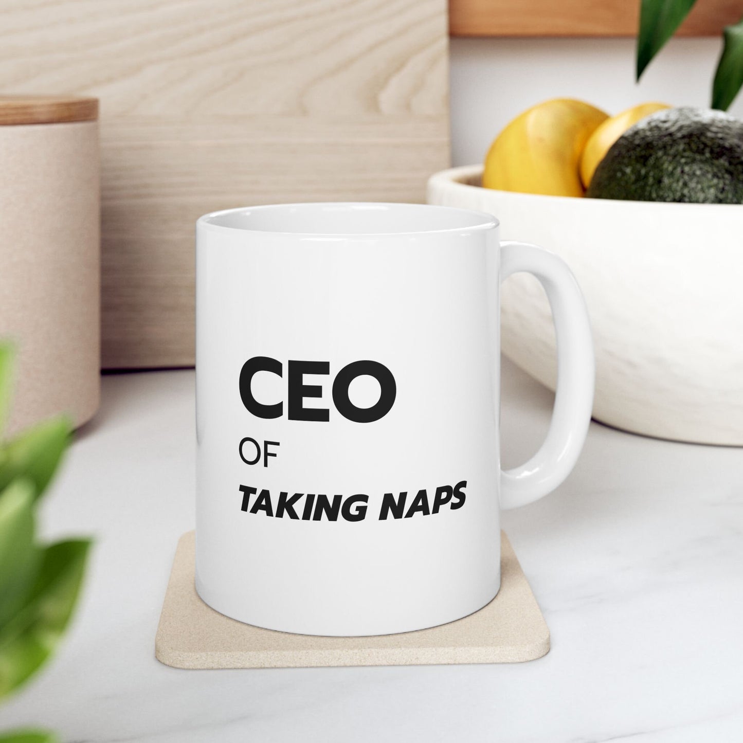 CEO of Taking Naps Mug Funny Gift for Him Her Perfect Gift for Friend Hilarious Coffee Cup for Nap Lovers Unique Sleepyhead Present 11oz