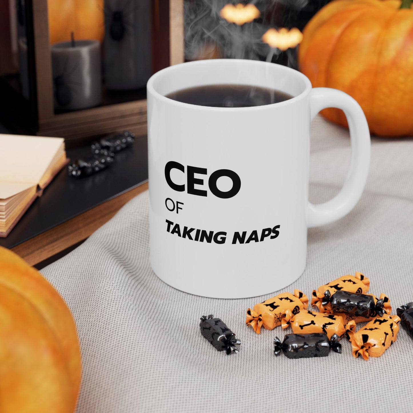 CEO of Taking Naps Mug Funny Gift for Him Her Perfect Gift for Friend Hilarious Coffee Cup for Nap Lovers Unique Sleepyhead Present 11oz