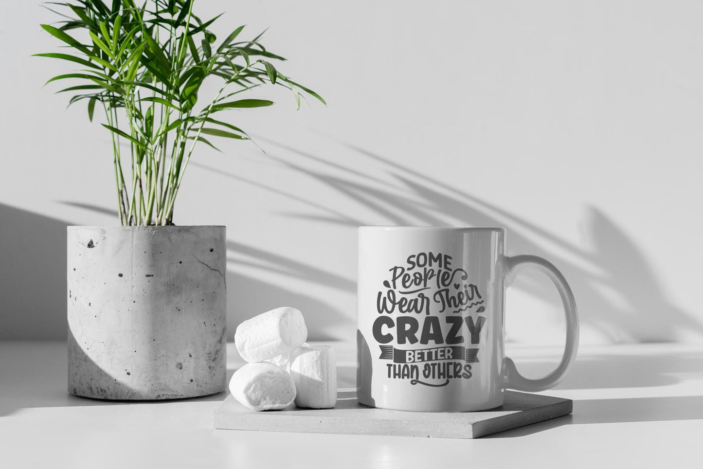 Some People Wear Their Crazy Better Than Others Ceramic Mug, Funny Quote Cup, Office Mug, Coffee Addict Gift, Sarcastic Quote Mug