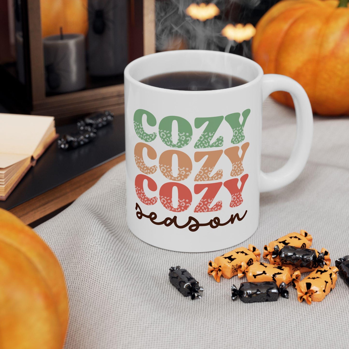 Cozy Season Mug. Christmas Mug Gift. Holiday Mug for Her or Him. Funny Coffee Mug. Seasonal Gift. Winter Mug for Friends or Family