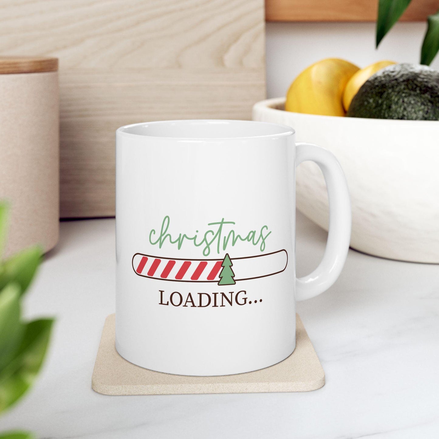 Christmas Loading Mug. Christmas Mug Gift. Holiday Mug for Her or Him. Funny Coffee Mug. Seasonal Gift. Winter Mug for Friends or Family