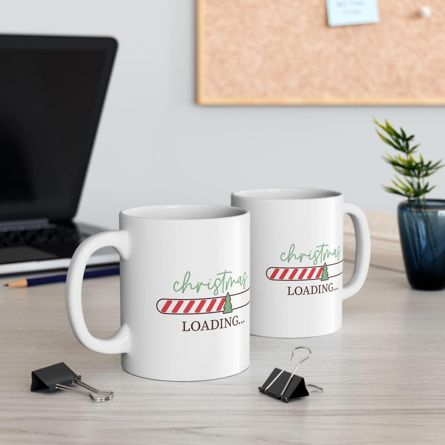 Christmas Loading Mug. Christmas Mug Gift. Holiday Mug for Her or Him. Funny Coffee Mug. Seasonal Gift. Winter Mug for Friends or Family