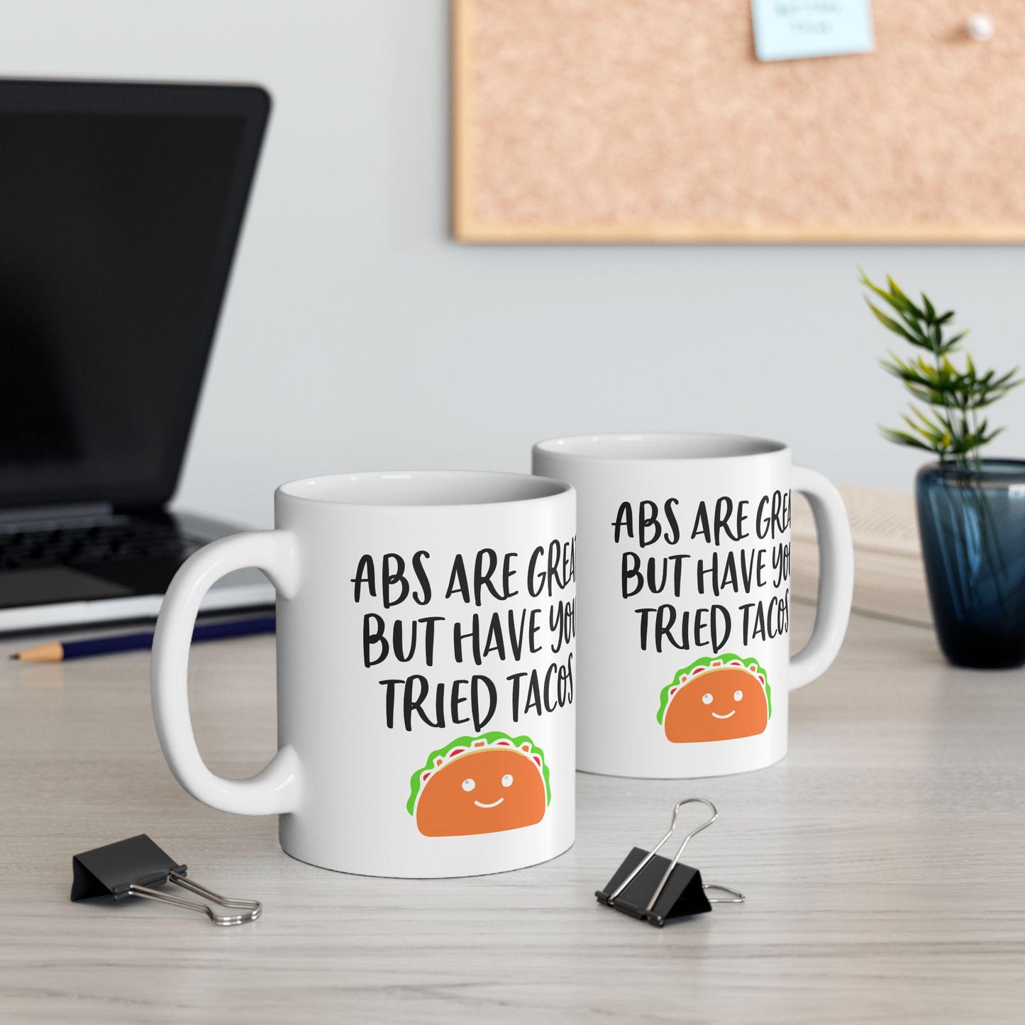 Abs Are Great But Have You Tried Tacos Mug, Funny Gym Lover Gift, Workout Motivation Coffee Cup, Fitness Enthusiast Gag Gift