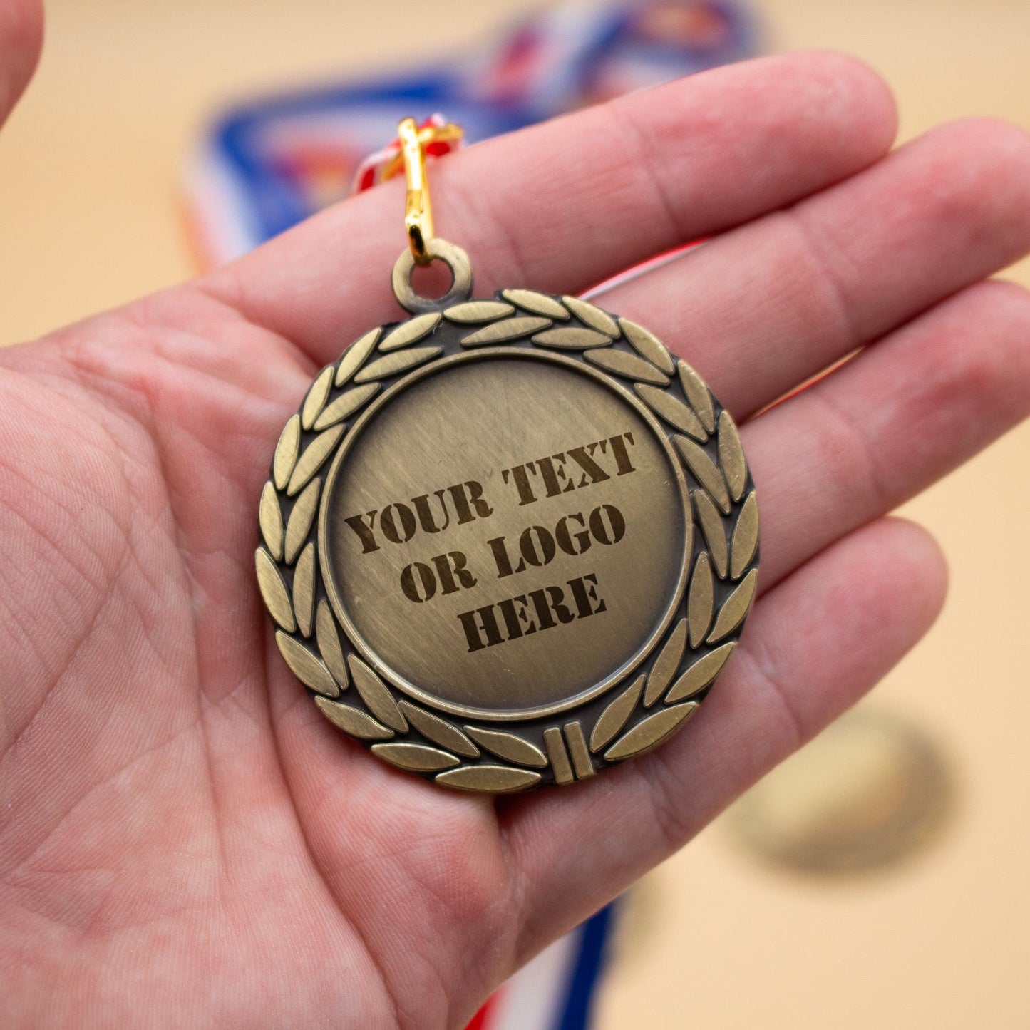 Custom Engraved Medal - Personalized Medals - Medals No Minimum - Custom Text or Logo