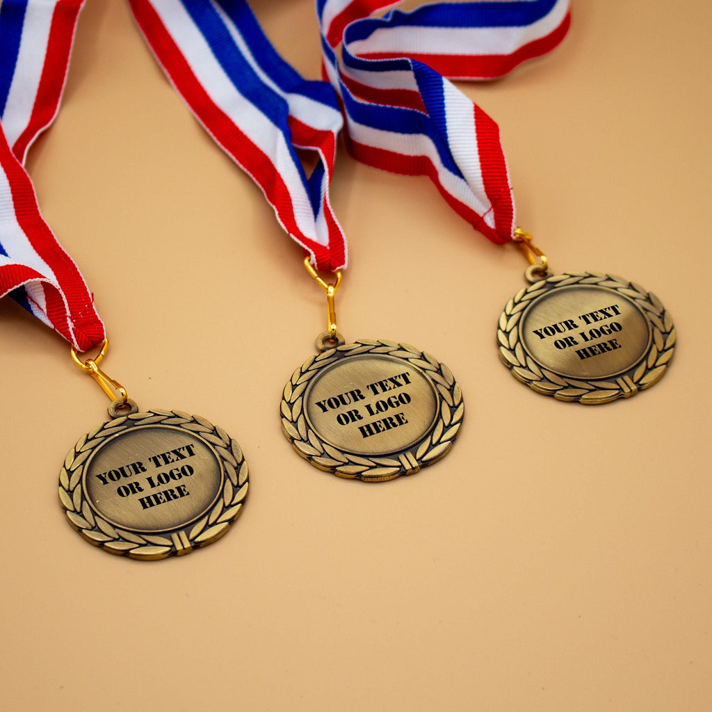 Custom Engraved Medal - Personalized Medals - Medals No Minimum - Custom Text or Logo