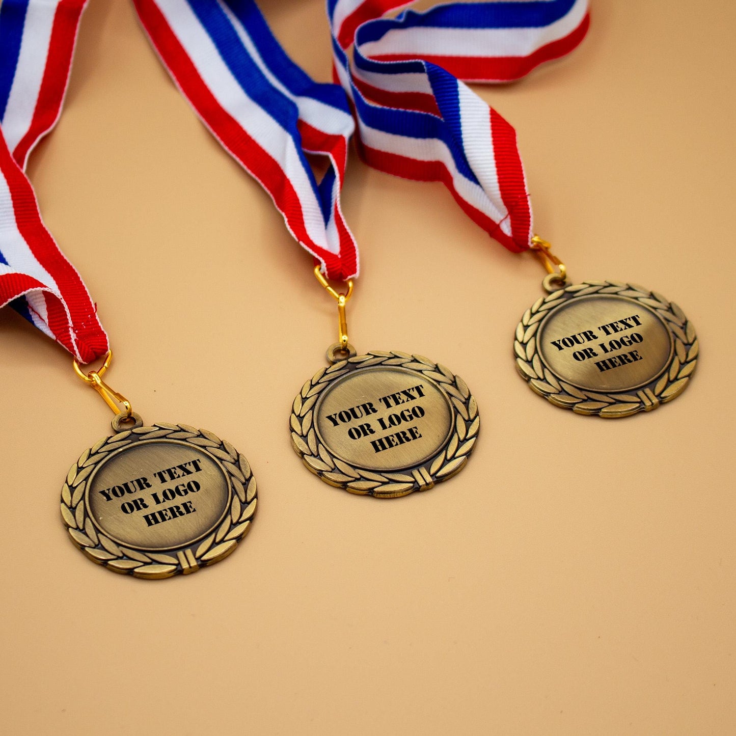 Custom Engraved Medal - Personalized Medals - Medals No Minimum - Custom Text or Logo