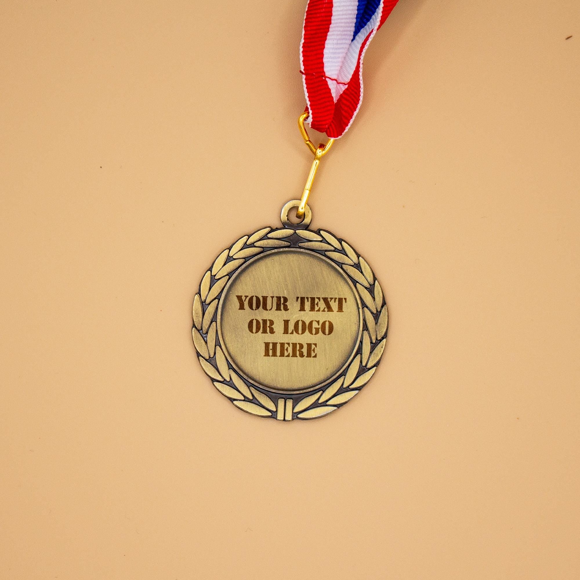 Custom Engraved Medal - Personalized Medals - Medals No Minimum - Custom Text or Logo