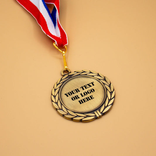 Custom Engraved Medal - Personalized Medals - Medals No Minimum - Custom Text or Logo